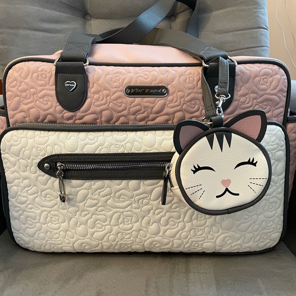 Betsey Johnson Quilted Diaper Bag